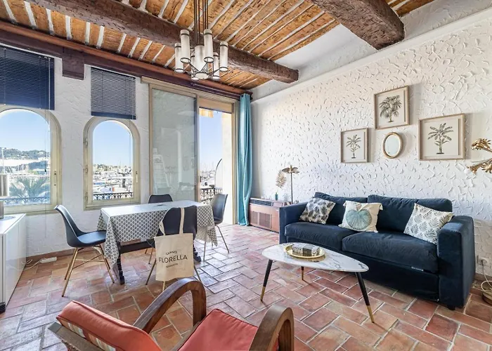 L\'Honorat Vue Mer Et Port, A Cote Des Plages Du Midi Et Proche Du Palais